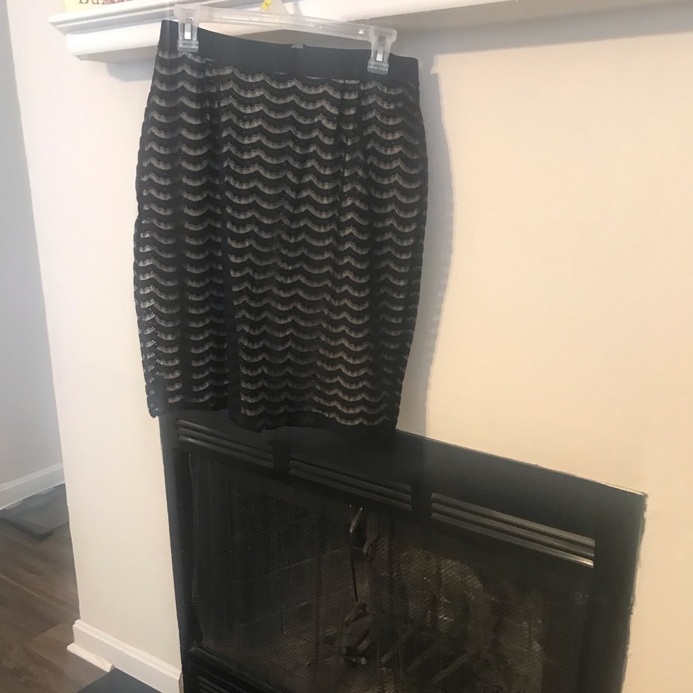 Black and gold skirt